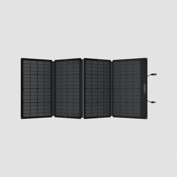 EcoFlow 160W Portable Solar Panel semi folded view