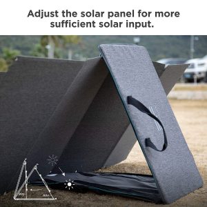EcoFlow 160W Portable Solar Panel carry case is also a stand