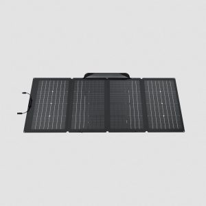 EcoFlow 220W Portable Solar Panel front view in open position