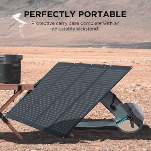 EcoFlow 220W Portable Solar Panel comes with carry case