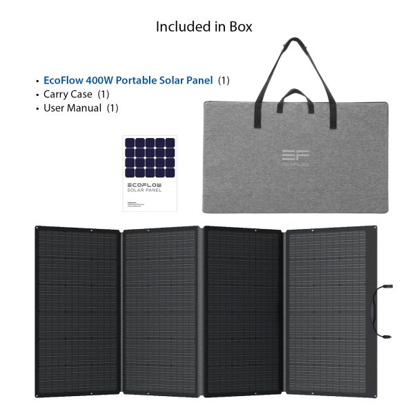 EcoFlow 400W Portable Solar Panel, what is included in box