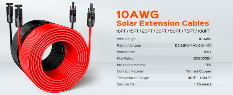 solar extension cable